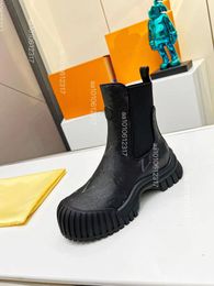 2023 Winter Fashion Women's Ankle Boots Dupe Designer Luxury Footwear Alphabet Print Genuine Leather Boots With the box EUR 35-41