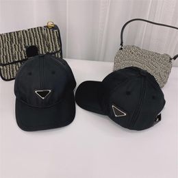 2021 Triangle Baseball Cap Men Designer Luxurys Women Designers Hats Mens Luxury Caps Womens Street Quality Sporty Fashion2734