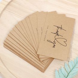 Greeting Cards 30Pcs Greeting Tags Thank You For Your Order Kraft Paper Card Shop Gift Crafts Decoration Card Wedding Small Business Invitation 230923