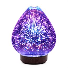 100ml USB Portable Air Humidifier Purifier Essential Oil Fragrance Diffuser Ultrasonic Mist Maker With Colorful Night Light for Home Purifier atomizer