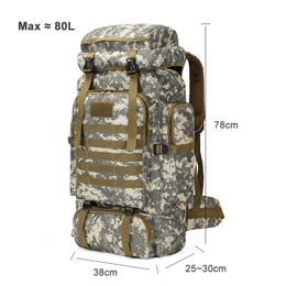 Outdoor Bags Waterproof Camouflage Tactical Backpack Large Capacity Men's Army Backpacks Camping Backpack Outdoor Mountaineering Bag 230922