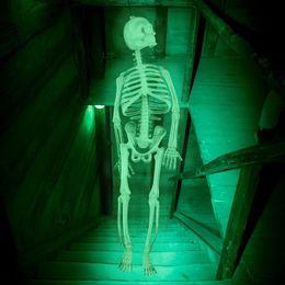 Other Event Party Supplies Horror Halloween Decoration Luminous Skull Skeleton Glow Hanging Ornament Haunted House Scary Home Decor Atmosphere Props 230923