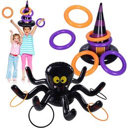 Other Event Party Supplies Halloween Inflatable Witch Hat Inflatable Spider Hat Ring Pool Game Party Indoor Outdoor Party Game Halloween Decorations 230923