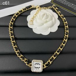 T GG Designer Brand Love Gold Necklaces Women Charm Pendant Necklace Classic Luxury Pearl Necklace New Autumn Vintage Design Jewellery