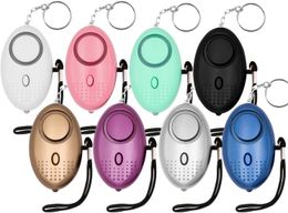 top popular Wholesale 100x Personal Self Defense Alarm Girl Women Old man Security Protect Alert Safety Scream Loud Keychain 130db Egg 2024