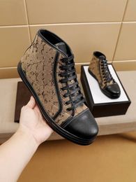 luxury designer Men's leisure sports shoes fabrics using canvas and leather a variety of comfortable material jhuy000002