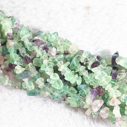 Beads Fashion Multicolor Fluorite Irregular Gravel 5-7mm Diy Jewellery Loose Necklace Bracelet Making Accessories 15" B543