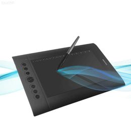 Graphics Tablets Pens HUION H610 Pro V2 Graphic Drawing Tablet Android Supported Tilt Function Battery-Free Stylus 8192 Pen Pressure with 8 Express Ke L230923