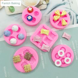 Other Event Party Supplies Kinds Food Shape Molds Waffles Cookie Cheese Chocolate Chip Donuts Cake Decorating Tools Soft Silicone Creative Fondant Mould 230923