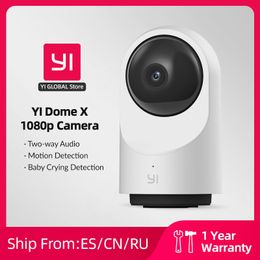 IP Cameras YI Dome Camera X 1080P HD IP Security Indoor Camera with Wi-Fi Time Lapse Human Pet AI Voice Assistant Compatibility 230922