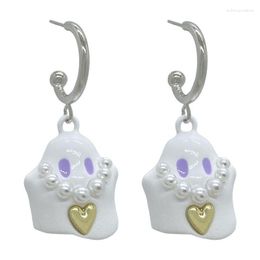 Stud Earrings 2023 Halloween Ghost Drop Shape