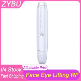 Electric Ionic Vibration Eyes Facial RF Wand Eye Beauty Massager Device for Dark Circle Eye Bags Wrinkle Removal Anti Ageing Radio Frequency Skin Rejuvenation