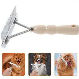 Dog Apparel Hair Comb Pet Daily Supply Stainless Steel Brush Removal Rake Handle Beauty Tools