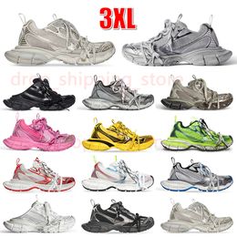 2023 Top Quality 3xl Sneakers Mens Women Designer 3XL Extra Laces Reflective Detail Tennis Sneaker Tess.s. Gomma Leather Worn-out effect Outdoor Mesh Luxury Trainers