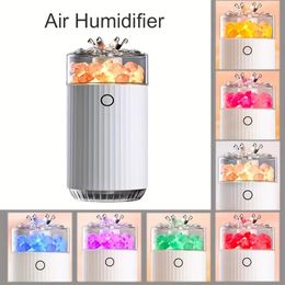 1pc Colourful Salt Stone Aromatherapy Diffuser & Humidifier for Home, Office, Bedroom & Car - Enhance Mood, Relaxation & Air Quality