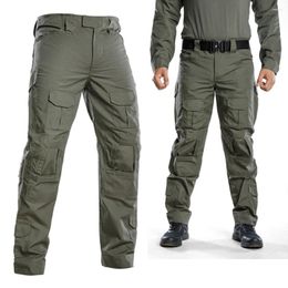 Men's Pants Autumn Outdoor Training Jogger Waterproof Camouflage Tactical Trousers Male Knee Protection Wear-resistant