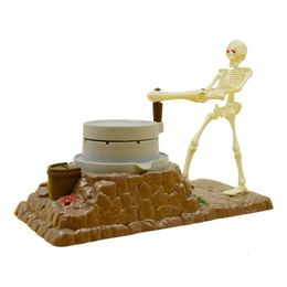 Kitchens Play Food Piggy Bank Halloween Table Centerpiece Skeleton Coin Money Box Spooky For Desktop Decoration 230922