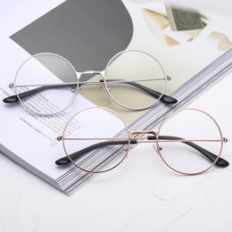 Sunglasses Retro Round Shape Eyeglasses 1Pcs Classic Fashion Men Women Plain Glasses Duck Doll Accessories Kids Girls Gift