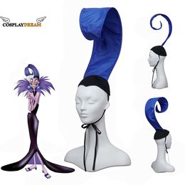 Party Hats Cartoon Yzma Cosplay Hat Yzma Blue Hat Adult Women Girls Yzma Hat Cosplay Halloween Party Cosplay Accessories Prop In Stock 230923