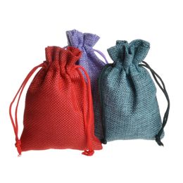 Colourful Storage Packing Linen Bag Smoking Pipe Herb Grinder Accessories Portable Multiple Uses Package High Quality