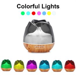 Air Humidifier Essential Oil Fragrance Diffuser Ultrasonic Mist Maker 400ml Purifier atomizer With Colorful Night Light for Home