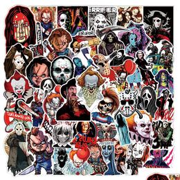 Car Stickers 51Pcs Halloween Horror Film Characters Thriller Killer Graffiti Kids Toy Skateboard Motorcycle Bicycle Sticker Drop Deliv Dhzg2
