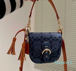 Hot designer-handbags Fashion designer bag Blue Shoulder bags c letter women leather Handbag designer purses handbags tote bag