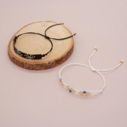 Strand Rice Bead Bracelet Eye One Side Originality Hand Knitting Multilayer Bohemia Fashion Design Simple Geometry Beaded