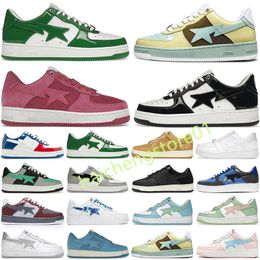 A Bathing Ape Low Casual Shoes ABC Camo Stars Man Sk8 Women White Green Red Black Yellow Designer Sneakers L4