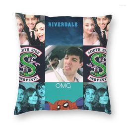 Pillow Riverdale South Side Serpents Square Case Decoration TV Show S Throw For Car Double-sided Printing
