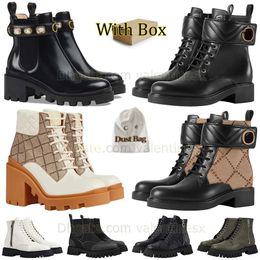 2023 Hot Top Martin Stiefel High Heel Combat Boot Reißverschluss Stiefeletten Desert Boot Kniehohe Lederstiefel Schneestiefel Schnürstiefel Plateaustiefel Oxford-Schuh Gummistiefel mit Box