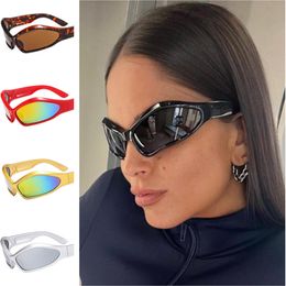 Hip Hop Sunglasses Unisex Sport Sun Glasses Cat Eye Adumbral Anti-UV Spectacles Concave shape Eyeglasses Simplity Ornamental