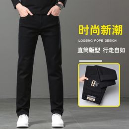 New JEANS Pants pant Men's trousers HHicon Stretch Autumn winter close-fitting jeans cotton slacks washed straight business casual XL9631-2