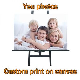 Paintings HD Custom Print Your Pos On Canvas Waterproof Painting Spray Pringting Wall Art Posters Pictures For Living Room Home Decor 230923