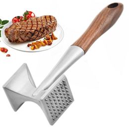 Meat Poultry Tools Stainless Steel Hammer Double Faced Tenderizer Household Loose Kitchen Steak Bar Breaker Gadgets 230922