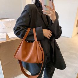 School Bags Casual Soft Pu Leather Handbag Crossbody Shoulder For Women Small Bucket Tote Female Handbags Travel Shopper Bag Totes