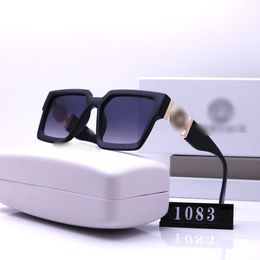 Top luxury Cat Eye Sunglasses polaroid lens designer womens Mens Adumbral Goggle senior Eyewear For eyeglasses frame Vintage Metal Sun Glasses With Box Qi Ling 1083