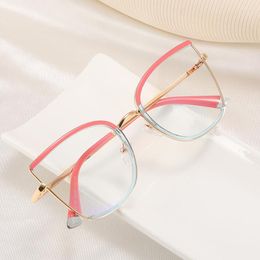 Sunglasses Frames Fashion Women Eyeglasses TR90 Anti-Blue Light Prescriptionable Clear Face Small Nearsighted Eyewear Optical Glasses Frame