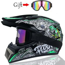 Cycling Helmets Motorcycle Full Face Motocross Off Road Racing Helmet Motorbike ATV Dirt Bike Capacete Moto 230923