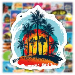 10 50 100PCS Summer Sticker Beach Travel Graffiti Surf Stickers DIY for Tablet Water Bottle Surfboard Laptop Luggage Bicycle Car244l