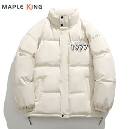 Men's Down Parkas Fashion Men Winter Jacket Style Cotton Padded Hombre 2023 Women Casual Zipper Warm Jaquetas Windproof Streetwear Coats 230922