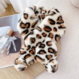 Scarves ZDFURS Fur Scarf For Women Rex Real Double-Sided Leather Thick Mid-Length Korean Style Cute Ball Winter