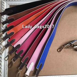 Classic Strap 10 color 90cm Women Men Bags Crossbody Shoulder Brown Flower Leather Messenger Bag J02288307A