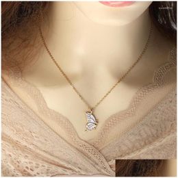 Pendant Necklaces Pendant Necklaces Friend Sisters Suitable For 2 Girls Matching Butterfly Pendants Long Distance Friendship Jewellery Drop Del Dhpco