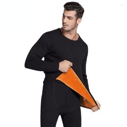 Men's Thermal Underwear 2023 Sets For Men Winter Thermo Long Clothes Thick Clothing Solid Drop
