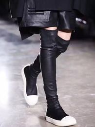 Black 6 Over Shoes Women Casual the Knee Sexy Female Autumn Winter Lady Thigh High Boots 230923 406 40