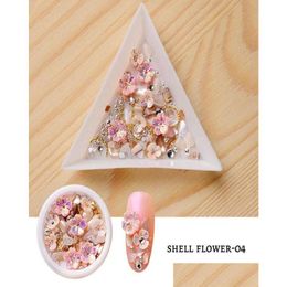 Nail Art Decorations 1Box Nails Shell Flower Decoration Pearl Diamond Accesorios Supplies For Professionals Diy Accessories Decoration Dhx3E