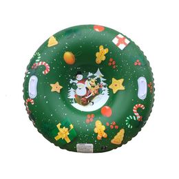 Sledding Ski Ring Inflatable Toy Christmas Kids Sports Toys Outdoor 42 Inch PVC Outside Tube For Snow 230922