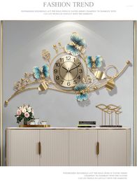 Wall Clocks Art Big Clock Luxury Metal Silent Geometric Modern Design Living Room Nordic Horloge Home Decor