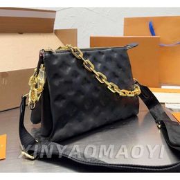 10A COUSSIN bags Women's mens Designer bag purses shoulder Bags Luxury crossbody tote square handbags Genuine leather MM PM Embossed two straps Chain Messenger Bag